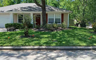 Photo of Alexandra L.'s yard after getting lawn care in Porter, TX
