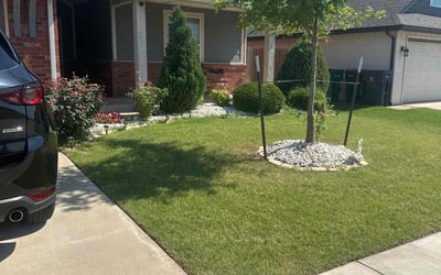 Photo of Kimberly W.'s yard after getting lawn care in Oklahoma City, OK