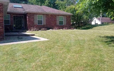Photo of Mike G.'s yard after getting lawn care in O'Fallon, IL