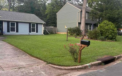 Photo of Chris T.'s yard after getting lawn care in Cary, NC