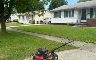 Photo of Omar Q.'s yard after getting lawn care in Davison, MI
