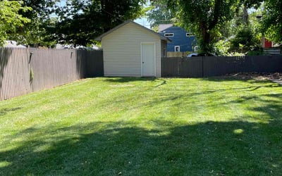 Photo of Leia R.'s yard after getting lawn care in Terre Haute, IN