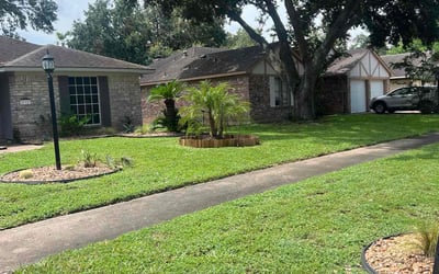 Photo of Suzie R.'s yard after getting lawn care in Santa Fe, TX
