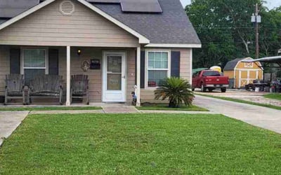 Photo of James M.'s yard after getting lawn care in Port Arthur, TX
