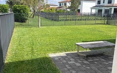 Photo of D. C.'s yard after getting lawn care in Belle Glade, FL