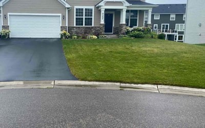 Photo of Sammie R.'s yard after getting lawn care in Zimmerman, MN