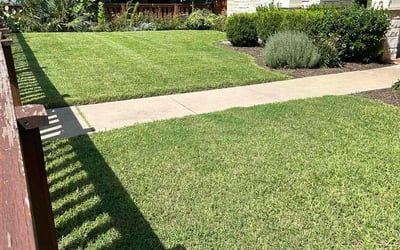 Photo of Bobby G.'s yard after getting lawn care in Luling, TX