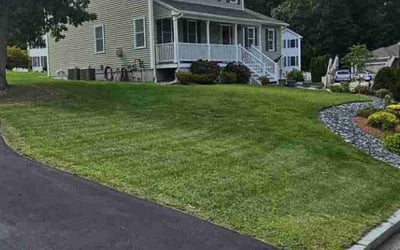 Photo of Rajeev B.'s yard after getting lawn care in Woonsocket, RI