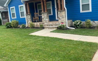 Photo of Dustin M.'s yard after getting lawn care in Stanley, NC