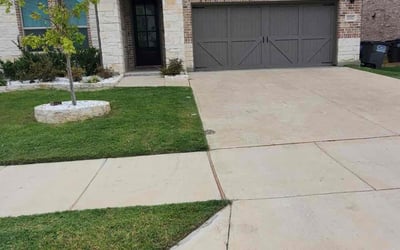 Photo of Dominic J.'s yard after getting lawn care in Little Elm, TX