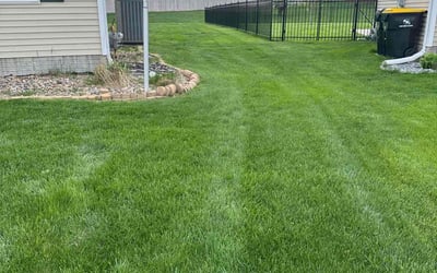 Photo of Casey C.'s yard after getting lawn care in Waukee, IA