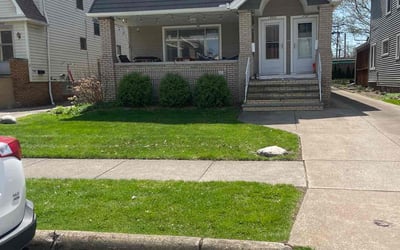 Photo of Marsha C.'s yard after getting lawn care in Lakewood, OH