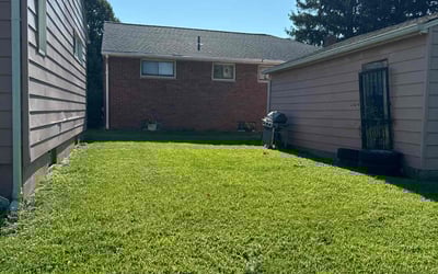 Photo of Becky B.'s yard after getting lawn care in Youngstown, OH