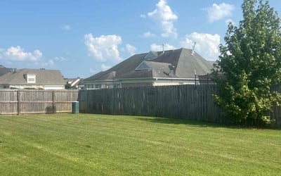 Photo of Katherine T.'s yard after getting lawn care in Arlington, TN