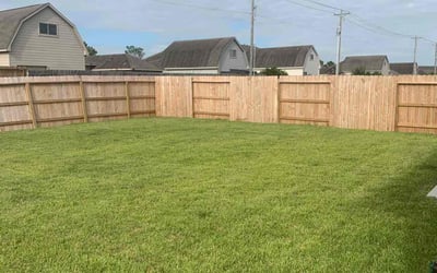 Photo of Juanita H.'s yard after getting lawn care in Dickinson, TX