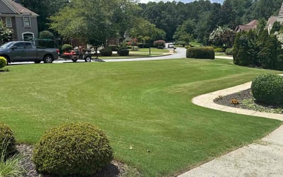 Photo of Carol V.'s yard after getting lawn care in Suwanee, GA