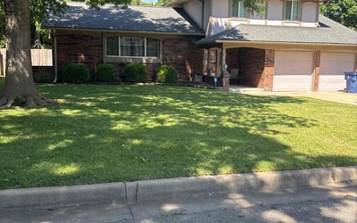 Photo of Erica F.'s yard after getting lawn care in Lafayette, LA