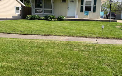 Photo of Melvin A.'s yard after getting lawn care in Plum, PA