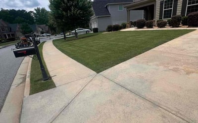 Photo of Laura C.'s yard after getting lawn care in Woodstock, GA