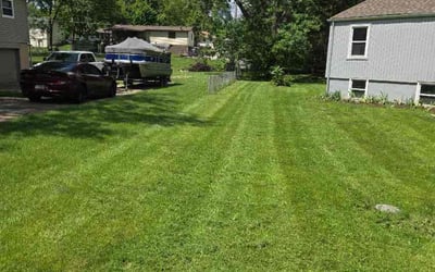 Photo of Lee C.'s yard after getting lawn care in Excelsior Springs, MO