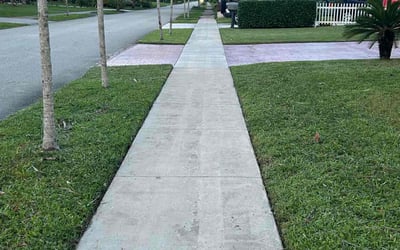 Photo of Karen J.'s yard after getting lawn care in Columbia, MD