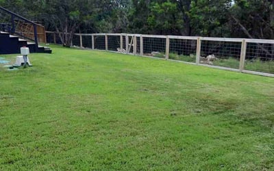 Photo of Jim B.'s yard after getting lawn care in Boerne, TX