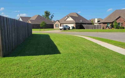Photo of Stephanie S.'s yard after getting lawn care in Claremore, OK