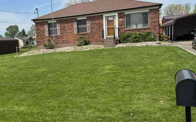 Photo of Jordan T.'s yard after getting lawn care in Mount Washington, KY