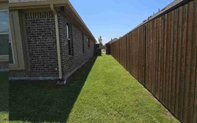 Photo of Angelo C.'s yard after getting lawn care in Midlothian, TX