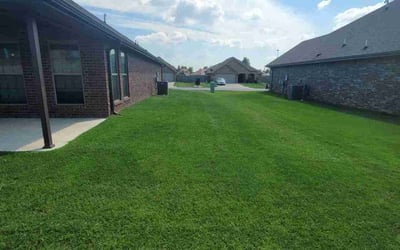Photo of Jorge M.'s yard after getting lawn care in Bentonville, AR