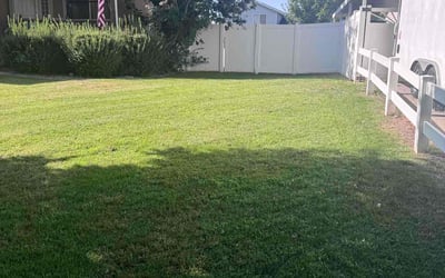 Photo of Drew N.'s yard after getting lawn care in Clinton, UT