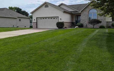 Photo of Shaun D.'s yard after getting lawn care in Flushing, MI