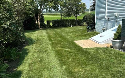 Photo of Kim M.'s yard after getting lawn care in Louisville, KY