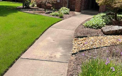 Photo of Joan G.'s yard after getting lawn care in Sherwood, AR