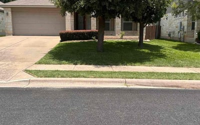 Photo of Jerri W.'s yard after getting lawn care in Manvel, TX