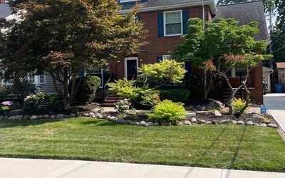 Photo of Karen F.'s yard after getting lawn care in Lakewood, OH