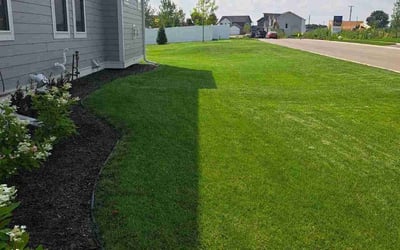 Photo of Andrew L.'s yard after getting lawn care in Monticello, MN