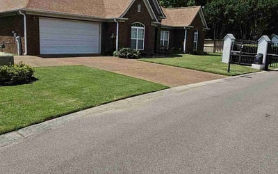 Photo of Julia M.'s yard after getting lawn care in Millington, TN