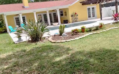Photo of Helga G.'s yard after getting lawn care in Seminole, FL
