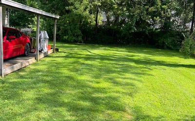 Photo of Kristie A.'s yard after getting lawn care in Ellington, CT
