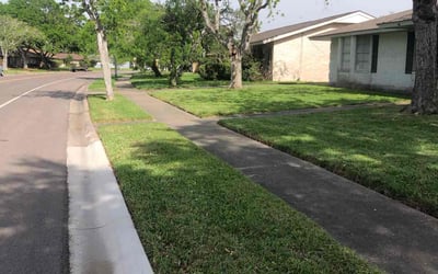 Photo of Teresa J.'s yard after getting lawn care in Aransas Pass, TX