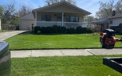 Photo of Naomi C.'s yard after getting lawn care in Harper Woods, MI