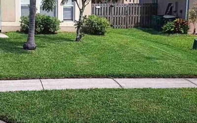 Photo of Sean N.'s yard after getting lawn care in Melbourne, FL