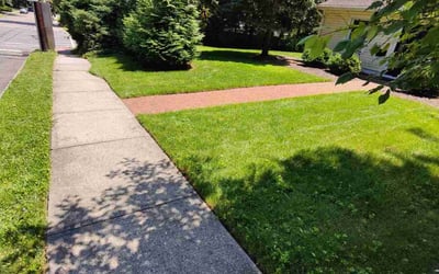 Photo of Bettye D.'s yard after getting lawn care in Tenafly, NJ