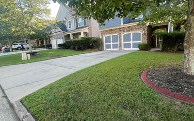 Photo of Nate R.'s yard after getting lawn care in Douglasville, GA