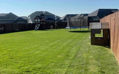 Photo of Justin T.'s yard after getting lawn care in Liberty Hill, TX