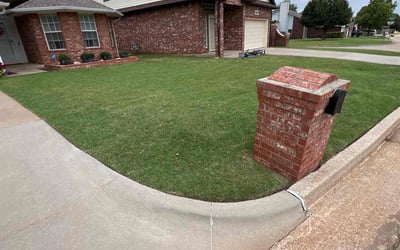 Photo of Andrea D.'s yard after getting lawn care in Oklahoma City, OK