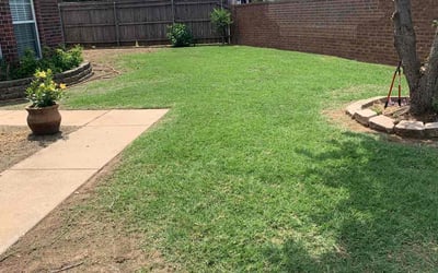 Photo of Jonathan P.'s yard after getting lawn care in Guthrie, OK