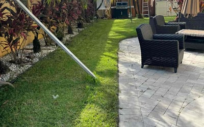 Photo of Jamal A.'s yard after getting lawn care in Davie, FL