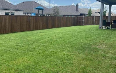 Photo of Karen B.'s yard after getting lawn care in Crowley, TX